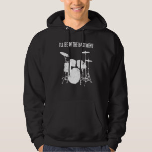 Koel drummer Mannen Vrouwen drumstel ik in de as Hoodie