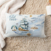 Koel dude schip in de oceaan aanpasbaar kussen (Deken)