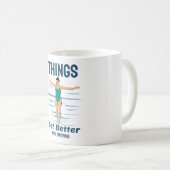 Koel duiken - dingen worden beter met zwemmen koffiemok (Voorkant rechts)