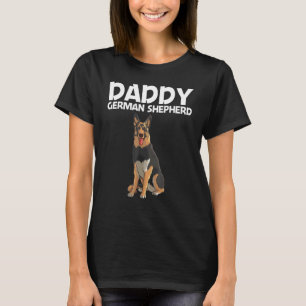 Koel Duits herder voor mannen Papa GSD Dog K9 Eige T-shirt