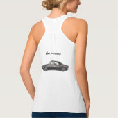 Koel Duitse herder in de klassieke spierwagen Tanktop (Achterkant)