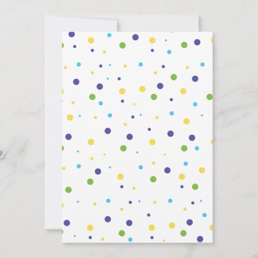 Koel een 1e verjaardag uitnodiging (Achterkant)