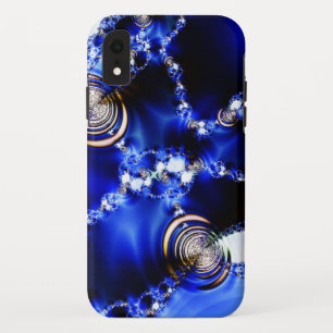 Koel een blauw patroon met wat bling! Case-Mate iPhone case