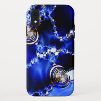 Koel een blauw patroon met wat bling! Case-Mate iPhone case