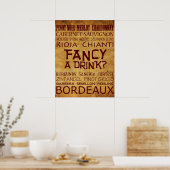 Koel een Drink Fancy? Poster! Poster (Keuken)