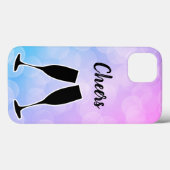 Koel een geweldig Trendy-Paars met jouw naam Case-Mate iPhone Case (Achterkant (horizontaal))