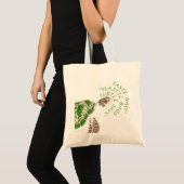 Koel een grappige biologische boodschapper tote bag (Voorkant (product))