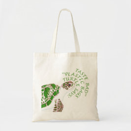 Koel een grappige biologische boodschapper tote bag