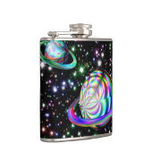 Koel een kolf met kleurrijk melkzuur. heupfles (Rechts)