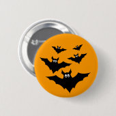 Koel een leuke halloween vleermuts knop ronde button 5,7 cm (Voorkant /achterkant)
