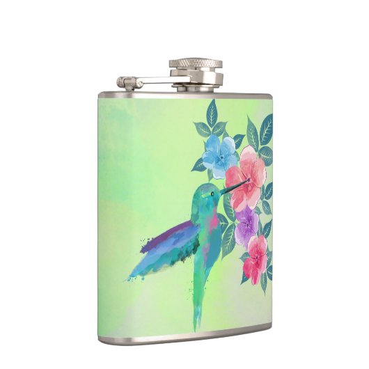 Koel een leuke waterverf met een koele bloem heupfles (Rechts)