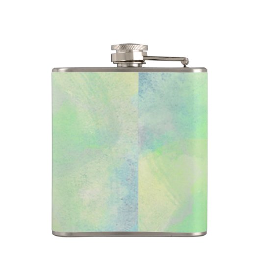 Koel een leuke waterverf met een koele bloem heupfles (Achterkant)