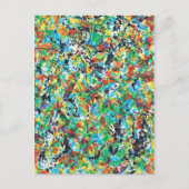 Koel een modern, uniek bloembloemontwerp briefkaart (Voorkant)