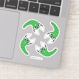 Koel een nerdy caterler met een bril sticker