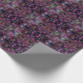 Koel een prachtige kerstkleurige verlichting cadeaupapier (Hoek)