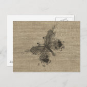 Koel een schattige trendy grijze splatters  vlinde briefkaart (Voorkant / Achterkant)