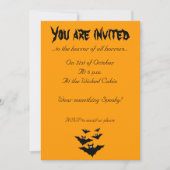 Koel een schattige vliegende vleermuizen Halloween Kaart (Voorkant)