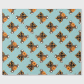 Koel een schattige zonnebril van beer Halloween en Cadeaupapier (Vlak)