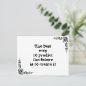 Koel een simpele wijsheidfilosofie die je zegt briefkaart (Staand voorkant)