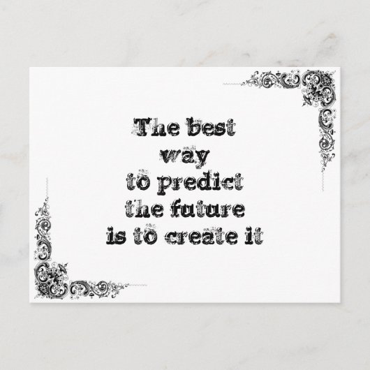 Koel een simpele wijsheidfilosofie die je zegt briefkaart (Voorkant)