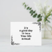 Koel een simpele wijsheidfilosofie die je zegt briefkaart (Staand voorkant)