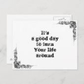 Koel een simpele wijsheidfilosofie die je zegt briefkaart (Voorkant / Achterkant)