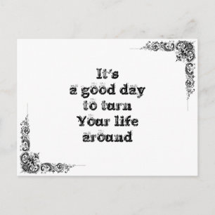 Koel een simpele wijsheidfilosofie die je zegt briefkaart