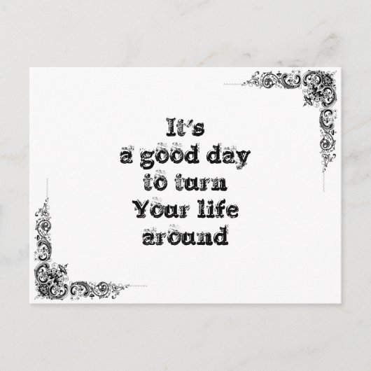 Koel een simpele wijsheidfilosofie die je zegt briefkaart (Voorkant)