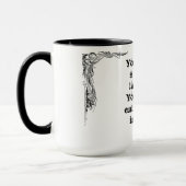 Koel een simpele wijsheidfilosofie die je zegt mok (Links)