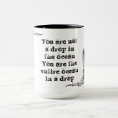 Koel een simpele wijsheidfilosofie die je zegt mok (Midden)