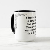 Koel een simpele wijsheidfilosofie die je zegt mok (Voorkant links)