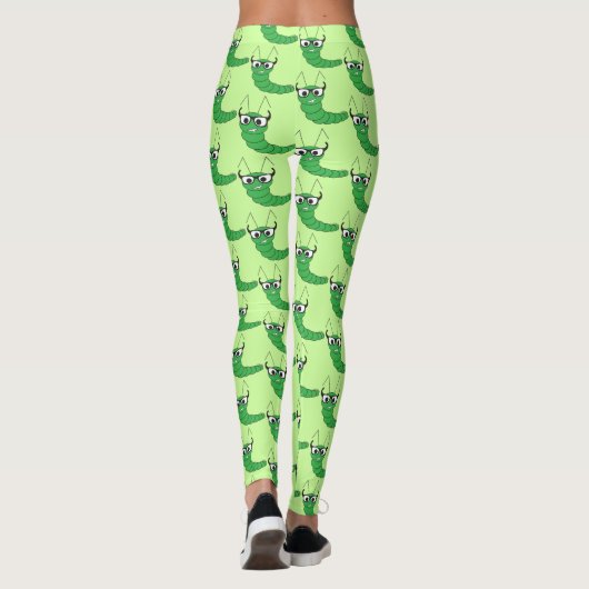 Koel een vreemde nerdy caterler met een glazen pat leggings (Achterkant)