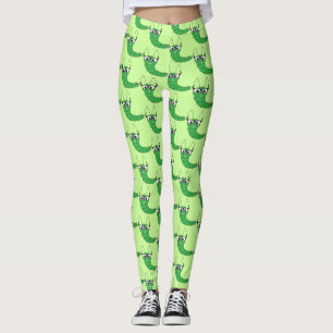 Koel een vreemde nerdy caterler met een glazen pat leggings