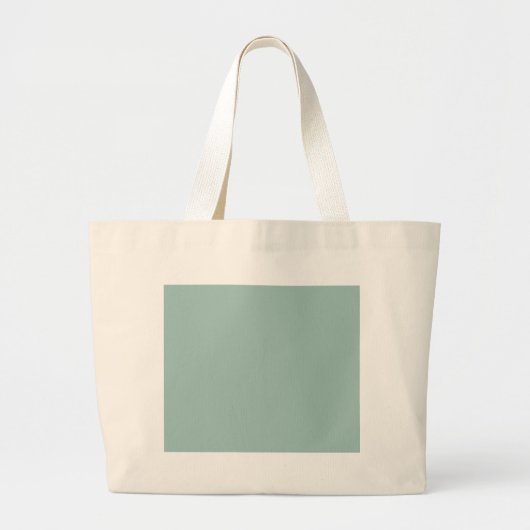 Koel eendenei-blauw - voeg eigen tekst, afbeelding grote tote bag (Voorkant)