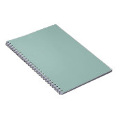Koel eendenei-blauw - voeg eigen tekst, afbeelding notitieboek (Rechterzijde)