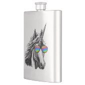 Koel eenhoorn met regenboogzonnebrillen flacon (Links)