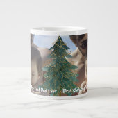 Koel eerste Kerstmis met beste pa-foto ooit Grote Koffiekop (Voorkant)