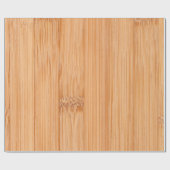 Koel elegant lichtbruin bamboehout cadeaupapier (Vlak)