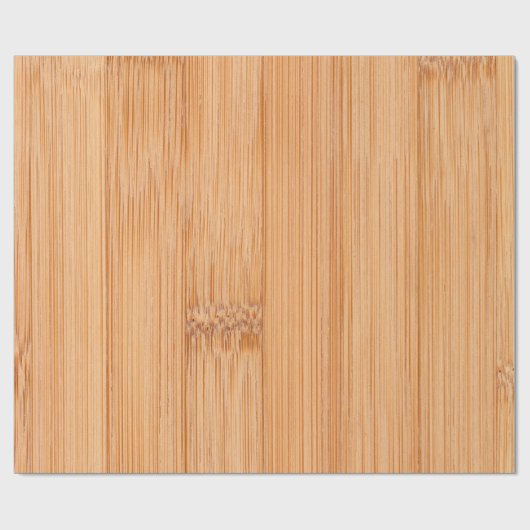 Koel elegant lichtbruin bamboehout cadeaupapier (Vlak)