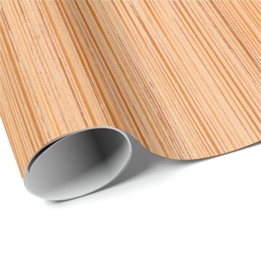 Koel elegant lichtbruin bamboehout cadeaupapier (Rol Hoek)