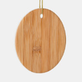 Koel elegant lichtbruin bamboehout keramisch ornament (Rechts)