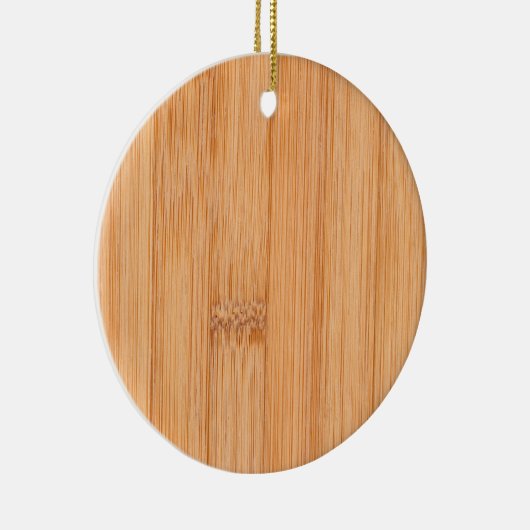 Koel elegant lichtbruin bamboehout keramisch ornament (Rechts)