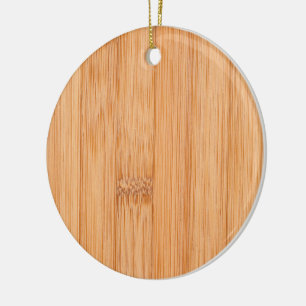 Koel elegant lichtbruin bamboehout keramisch ornament