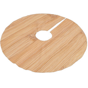 Koel elegant lichtbruin bamboehout kerstboom rok