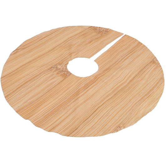 Koel elegant lichtbruin bamboehout kerstboom rok (Gekanteld)