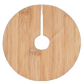 Koel elegant lichtbruin bamboehout kerstboom rok (Voorkant)