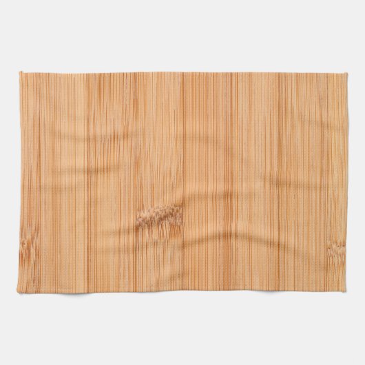 Koel elegant lichtbruin bamboehout theedoek (Horizontaal)