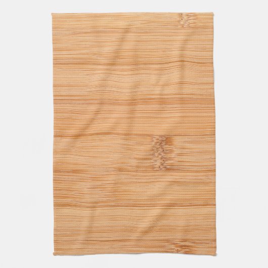 Koel elegant lichtbruin bamboehout theedoek (Verticaal)