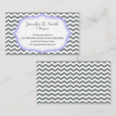 Koel, elegant, modern grijs visitekaartje. visitekaartje (Voorkant / Achterkant)