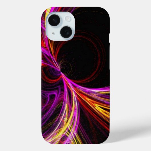 Koel Elektrisch Neon Geel Fuschia paarse abstract Case-Mate iPhone Case (Achterkant)